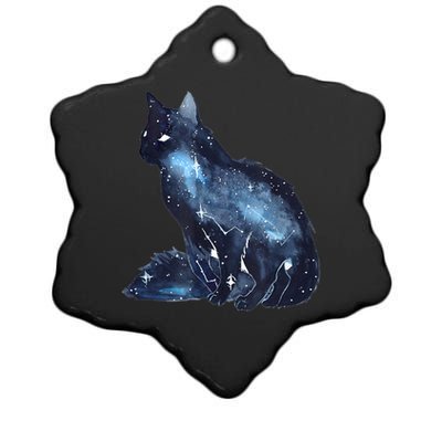 Galactic Cat Astronomy Kitten Stars Solar System Ceramic Star Ornament