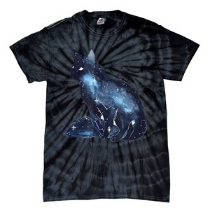 Galactic Cat Astronomy Kitten Stars Solar System Tie-Dye T-Shirt