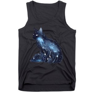 Galactic Cat Astronomy Kitten Stars Solar System Tank Top