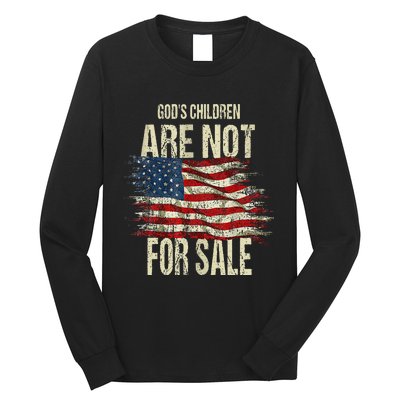 Gods Children Are Not For Sale Funny Vintage Gods Children Long Sleeve Shirt