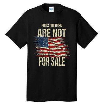 Gods Children Are Not For Sale Funny Vintage Gods Children Tall T-Shirt