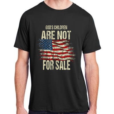 Gods Children Are Not For Sale Funny Vintage Gods Children Adult ChromaSoft Performance T-Shirt