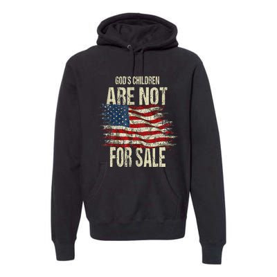 Gods Children Are Not For Sale Funny Vintage Gods Children Premium Hoodie