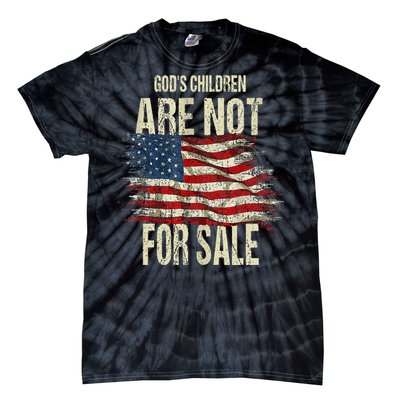 Gods Children Are Not For Sale Funny Vintage Gods Children Tie-Dye T-Shirt