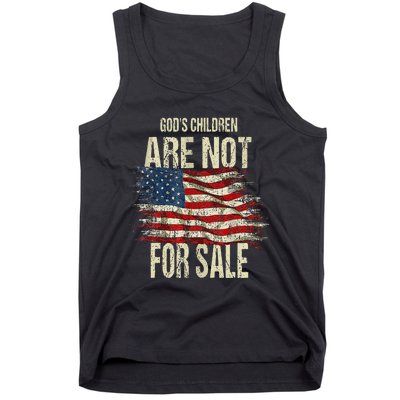 Gods Children Are Not For Sale Funny Vintage Gods Children Tank Top