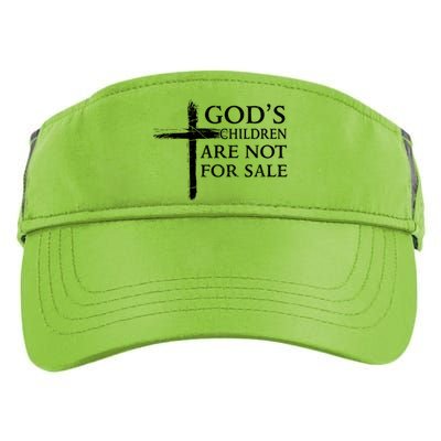 Gods Children Are Not For Sale Cross Christian Adult Drive Performance Visor