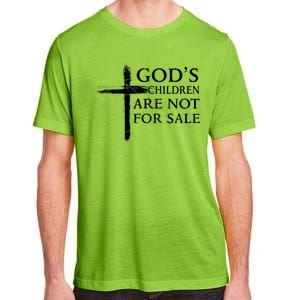 Gods Children Are Not For Sale Cross Christian Adult ChromaSoft Performance T-Shirt