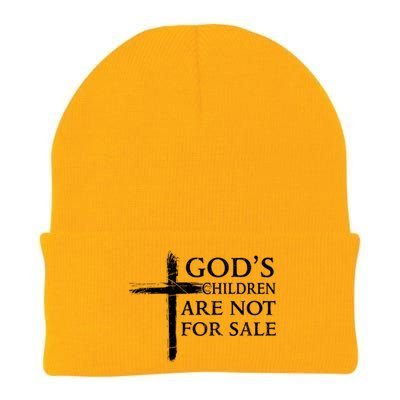 Gods Children Are Not For Sale Cross Christian Knit Cap Winter Beanie