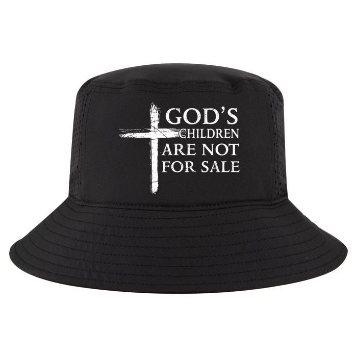 Gods Children Are Not For Sale Cross Christian Cool Comfort Performance Bucket Hat