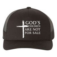 Gods Children Are Not For Sale Cross Christian Yupoong Adult 5-Panel Trucker Hat