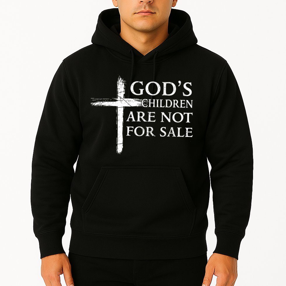 Gods Children Are Not For Sale Cross Christian Hoodie