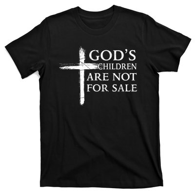 Gods Children Are Not For Sale Cross Christian T-Shirt