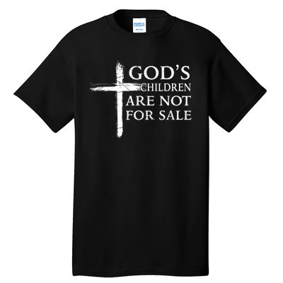 Gods Children Are Not For Sale Cross Christian Tall T-Shirt