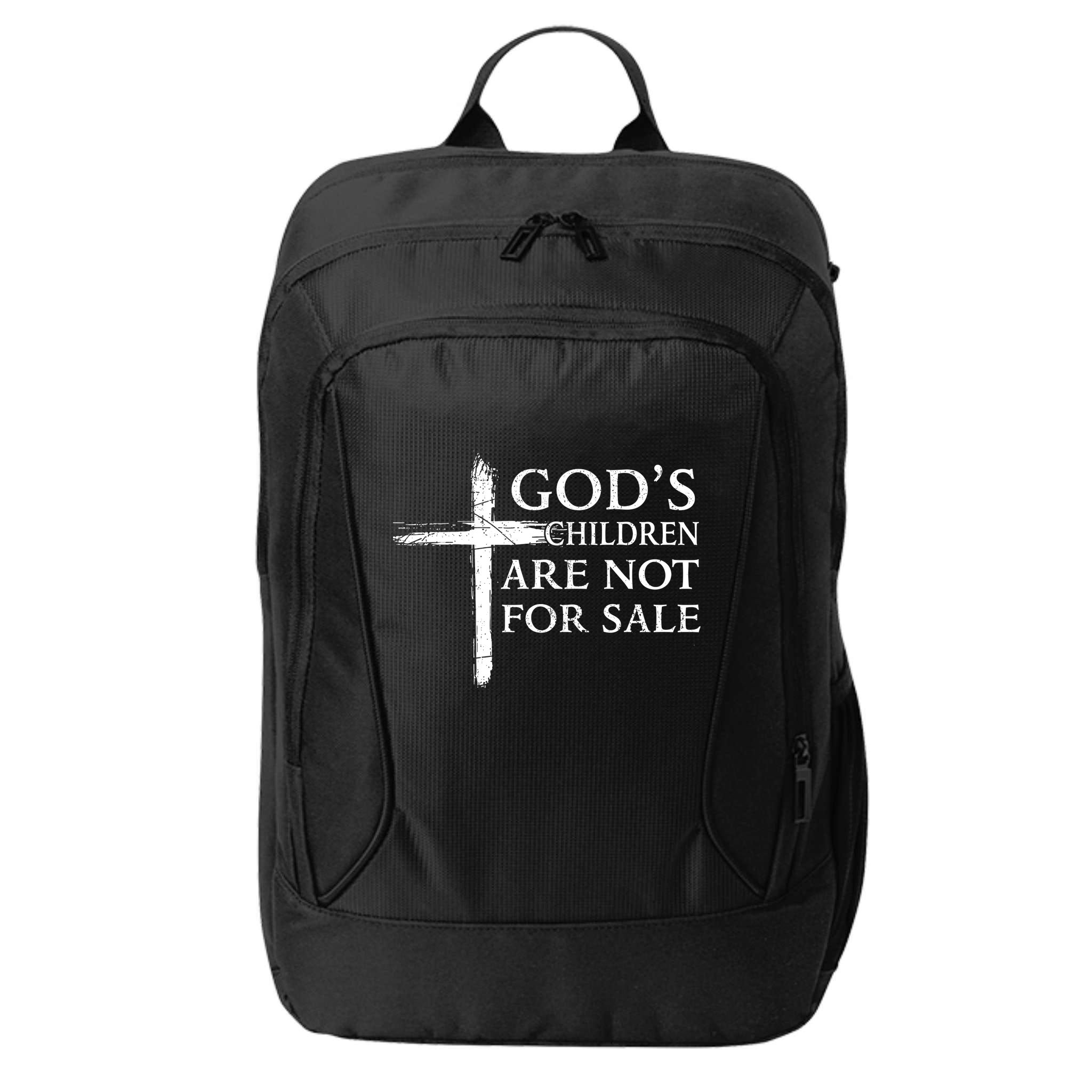 Gods Children Are Not For Sale Cross Christian City Backpack