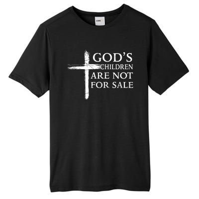 Gods Children Are Not For Sale Cross Christian Tall Fusion ChromaSoft Performance T-Shirt