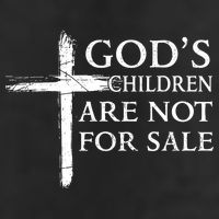 Gods Children Are Not For Sale Cross Christian 15oz Campfire Ceramic Mug