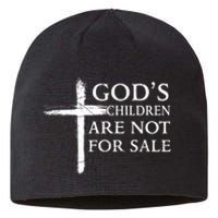 Gods Children Are Not For Sale Cross Christian Sustainable Beanie