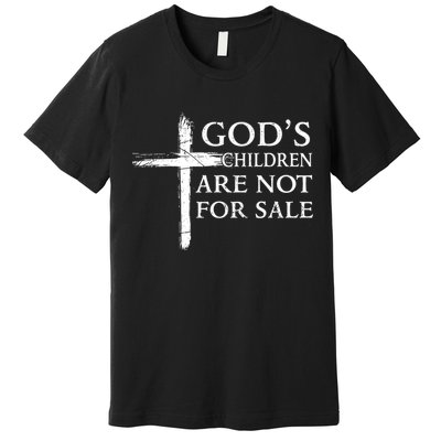 Gods Children Are Not For Sale Cross Christian Premium T-Shirt
