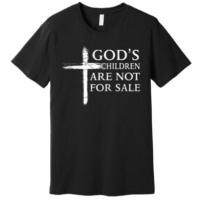 Gods Children Are Not For Sale Cross Christian Premium T-Shirt