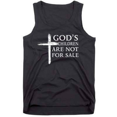 Gods Children Are Not For Sale Cross Christian Tank Top