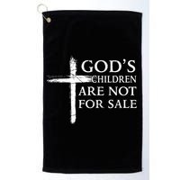 Gods Children Are Not For Sale Cross Christian Golf Towel