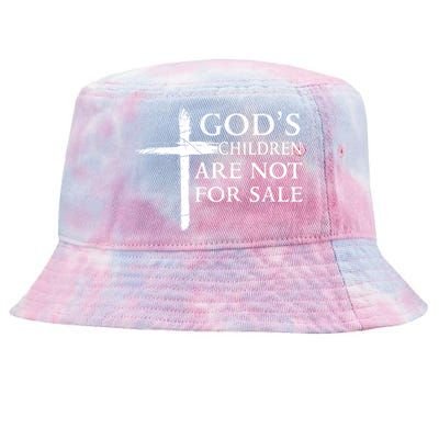 Gods Children Are Not For Sale Cross Christian Tie-Dyed Bucket Hat