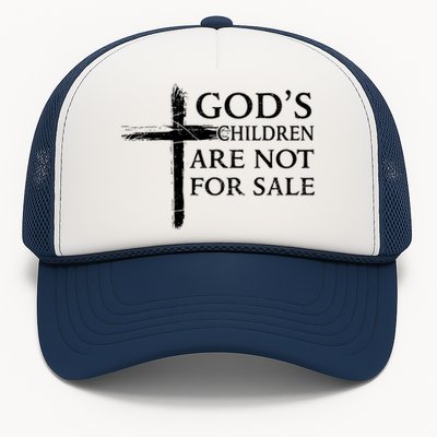 Gods Children Are Not For Sale Cross Christian Trucker Hat