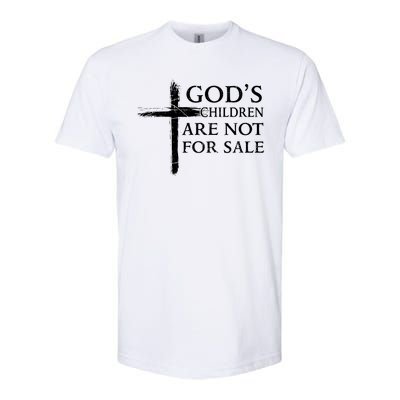 Gods Children Are Not For Sale Cross Christian Softstyle CVC T-Shirt