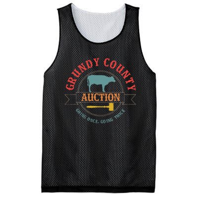 Grundy County Auction Going Once Going Twice Mesh Reversible Basketball Jersey Tank