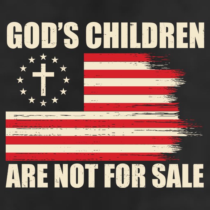 Gods Children Are Not For Sale Funny Christian Quote Cool Comfort Performance Bucket Hat