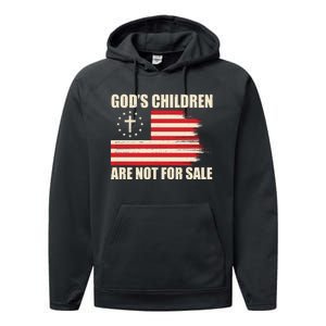 Gods Children Are Not For Sale Funny Christian Quote Performance Fleece Hoodie