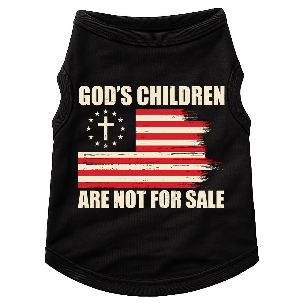 Gods Children Are Not For Sale Funny Christian Quote Doggie Tank