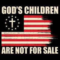 Gods Children Are Not For Sale Funny Christian Quote USA-Made Doggie Bandana