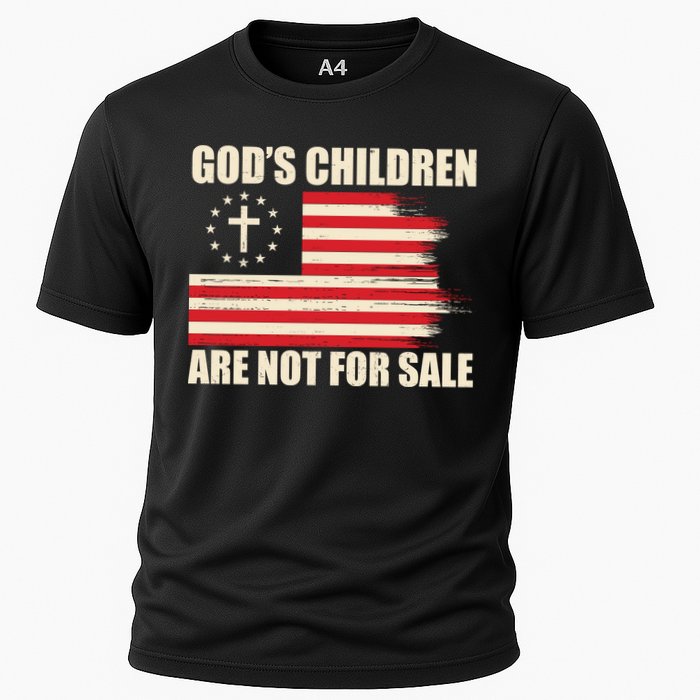 Gods Children Are Not For Sale Funny Christian Quote Cooling Performance Crew T-Shirt