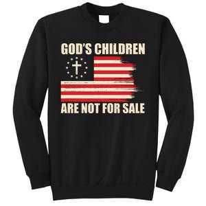 Gods Children Are Not For Sale Funny Christian Quote Sweatshirt