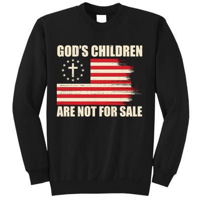 Gods Children Are Not For Sale Funny Christian Quote Sweatshirt