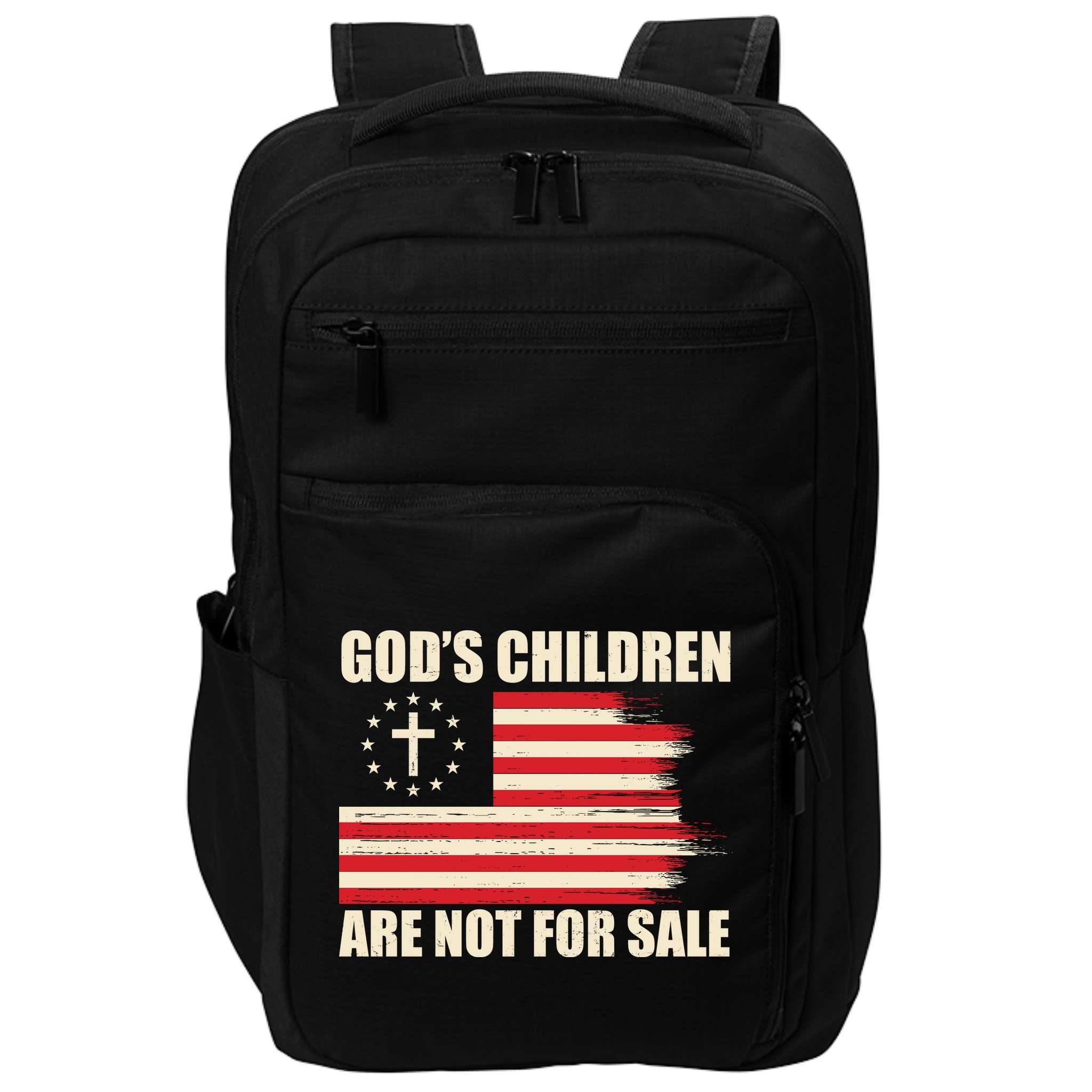 Gods Children Are Not For Sale Funny Christian Quote Impact Tech Backpack
