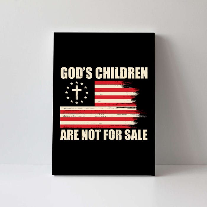 Gods Children Are Not For Sale Funny Christian Quote Canvas