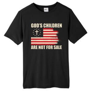 Gods Children Are Not For Sale Funny Christian Quote Tall Fusion ChromaSoft Performance T-Shirt