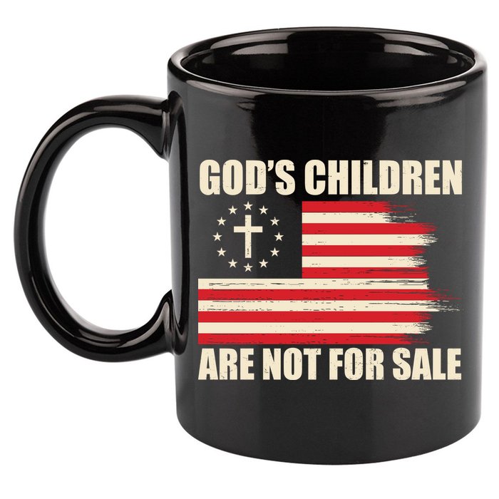 Gods Children Are Not For Sale Funny Christian Quote 11oz C Handle Ceramic Mug