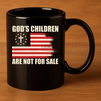 Gods Children Are Not For Sale Funny Christian Quote 11oz C Handle Ceramic Mug