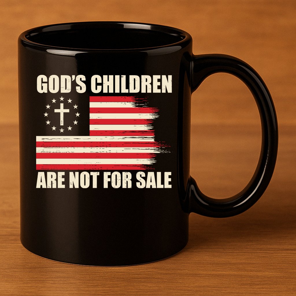 Gods Children Are Not For Sale Funny Christian Quote 11oz C Handle Ceramic Mug