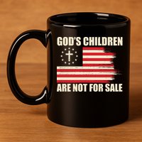 Gods Children Are Not For Sale Funny Christian Quote 11oz C Handle Ceramic Mug