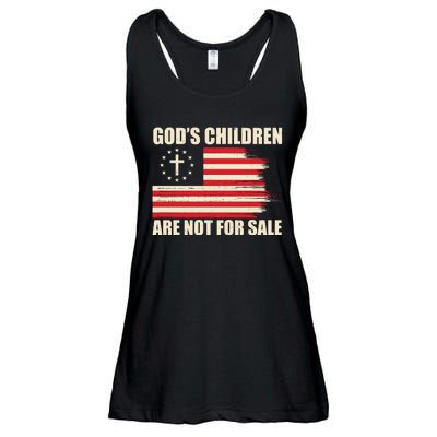 Gods Children Are Not For Sale Funny Christian Quote Ladies Essential Flowy Tank