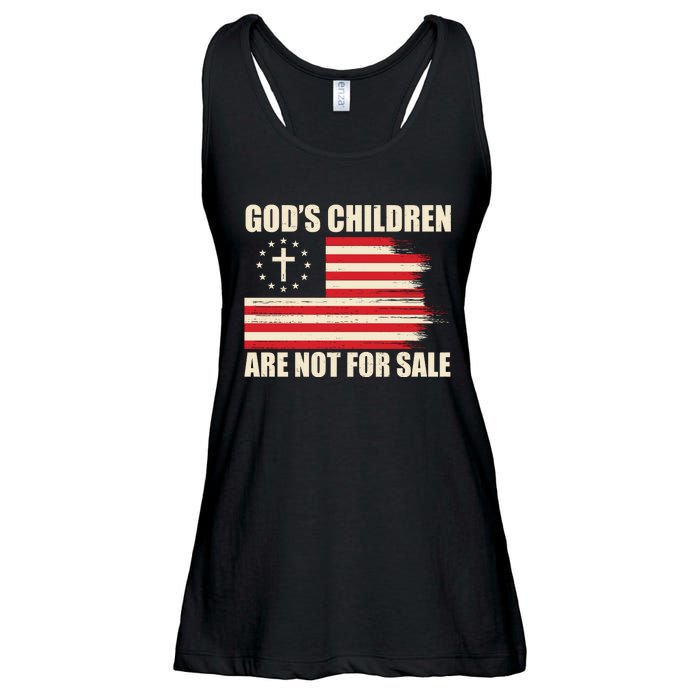 Gods Children Are Not For Sale Funny Christian Quote Ladies Essential Flowy Tank