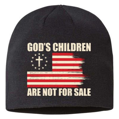 Gods Children Are Not For Sale Funny Christian Quote Sustainable Beanie