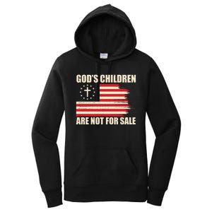 Gods Children Are Not For Sale Funny Christian Quote Women's Pullover Hoodie