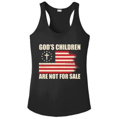Gods Children Are Not For Sale Funny Christian Quote Ladies PosiCharge Competitor Racerback Tank