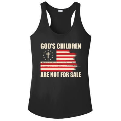 Gods Children Are Not For Sale Funny Christian Quote Ladies PosiCharge Competitor Racerback Tank