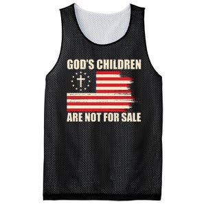 Gods Children Are Not For Sale Funny Christian Quote Mesh Reversible Basketball Jersey Tank